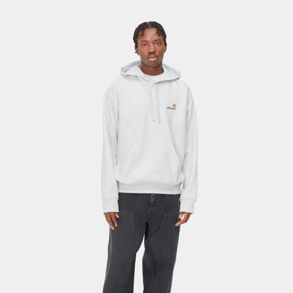Mænd Carhartt WIP American Script Sweatshirt Med Haette | Ask Heather