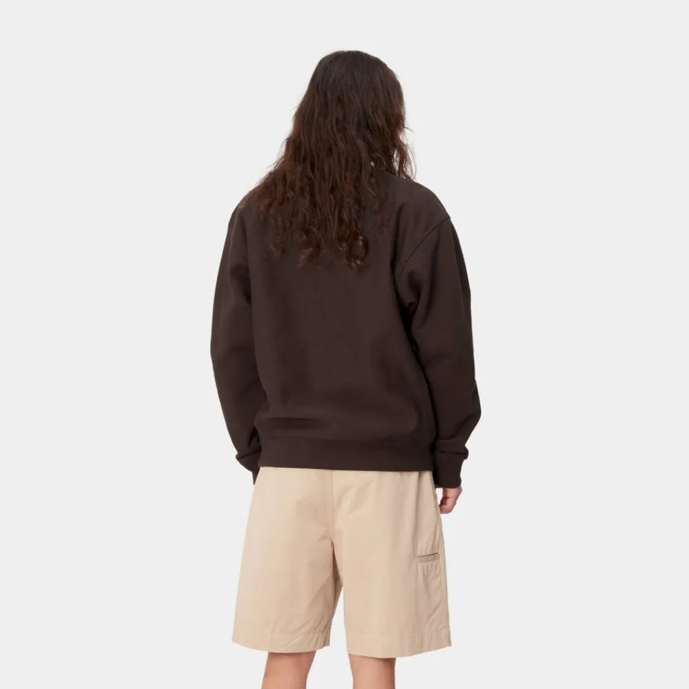 Mænd Carhartt WIP American Script Sweatshirt | Tobak
