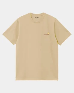 Mænd Carhartt WIP American Script T-Shirt | Rattan