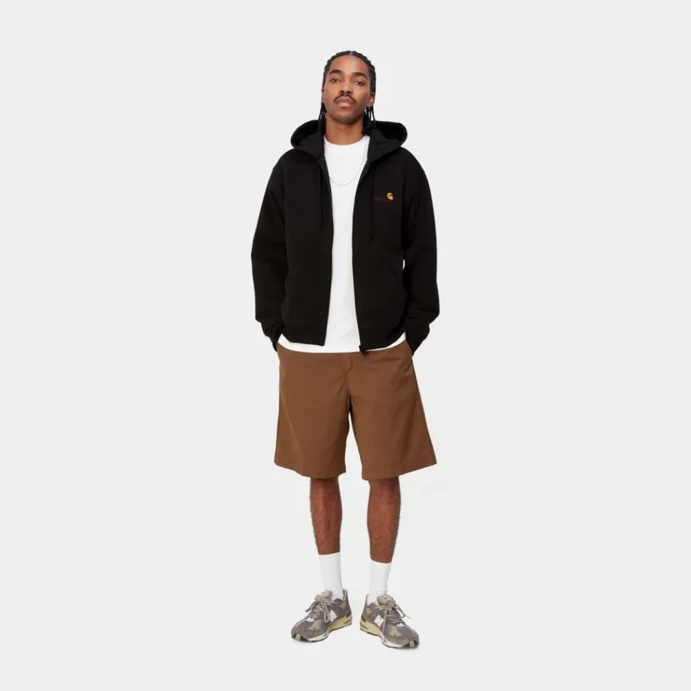 Mænd Carhartt WIP American Script-Jakke Med Haette | Sort