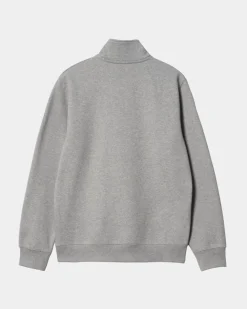 Mænd Carhartt WIP Chase Neck Zip Sweatshirt | Gra Lyng