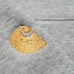 Mænd Carhartt WIP Chase Neck Zip Sweatshirt | Gra Lyng