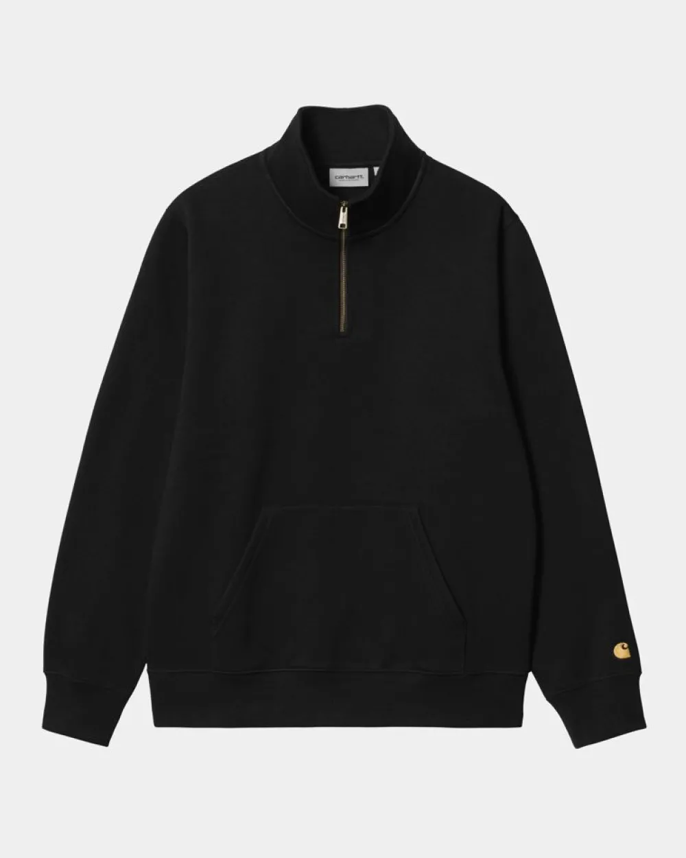Mænd Carhartt WIP Chase Neck Zip Sweatshirt | Sort