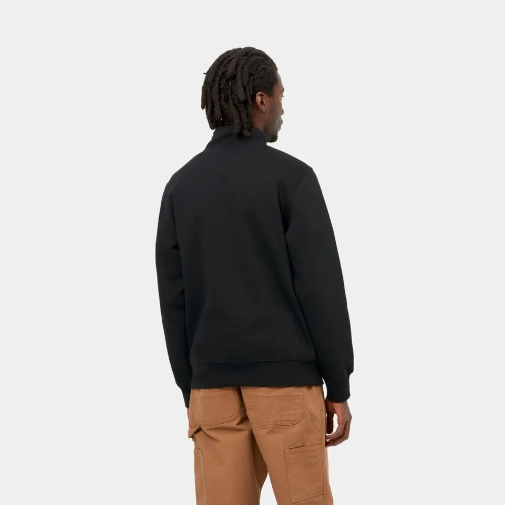 Mænd Carhartt WIP Chase Neck Zip Sweatshirt | Sort