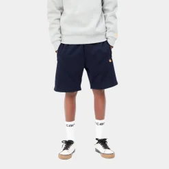 Mænd Carhartt WIP Chase Sweat Short | Dark Navy
