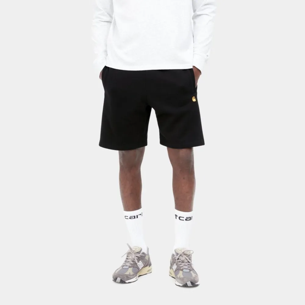 Mænd Carhartt WIP Chase Sweat Short | Sort