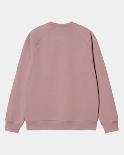 Mænd Carhartt WIP Chase Sweatshirt | Glassyet Lyserod