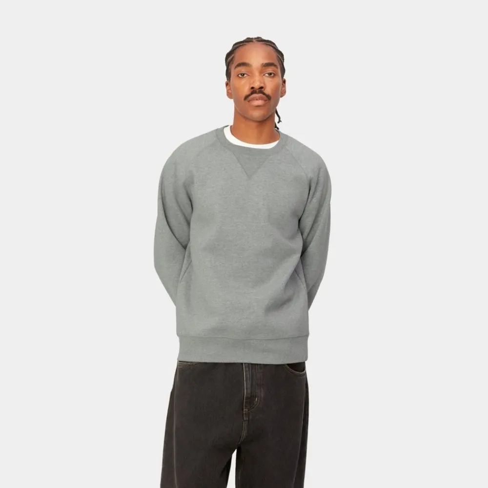 Mænd Carhartt WIP Chase Sweatshirt | Gra Lyng