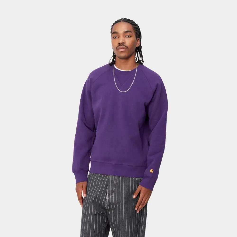 Mænd Carhartt WIP Chase Sweatshirt | Tyrian