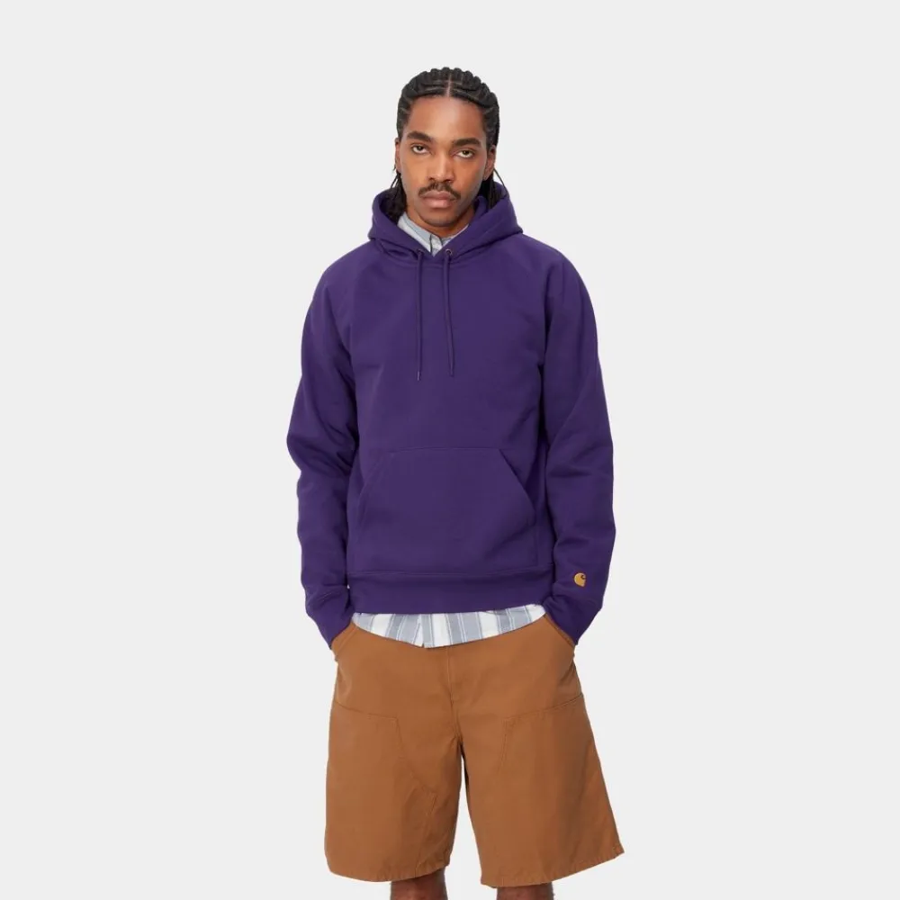 Mænd Carhartt WIP Chase Sweatshirt Med Haette | Tyrian