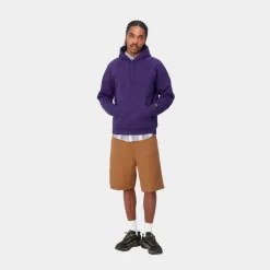 Mænd Carhartt WIP Chase Sweatshirt Med Haette | Tyrian