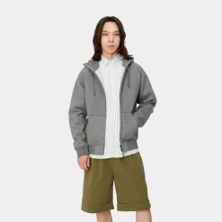 Mænd Carhartt WIP Chase-Jakke Med Haette | Morkegra Heather