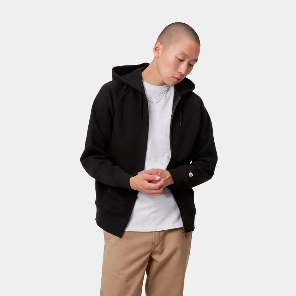 Mænd Carhartt WIP Chase-Jakke Med Haette | Sort