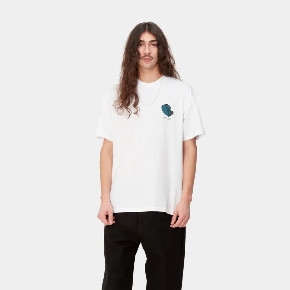 Mænd Carhartt WIP Diagram C T-Shirt | Hvid