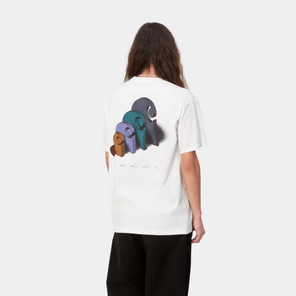 Mænd Carhartt WIP Diagram C T-Shirt | Hvid