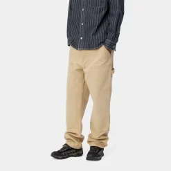 Mænd Carhartt WIP Dobbelt Knaebukser | Bourbon (Aeldret Laerred)