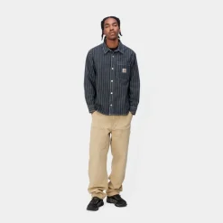 Mænd Carhartt WIP Dobbelt Knaebukser | Bourbon (Aeldret Laerred)