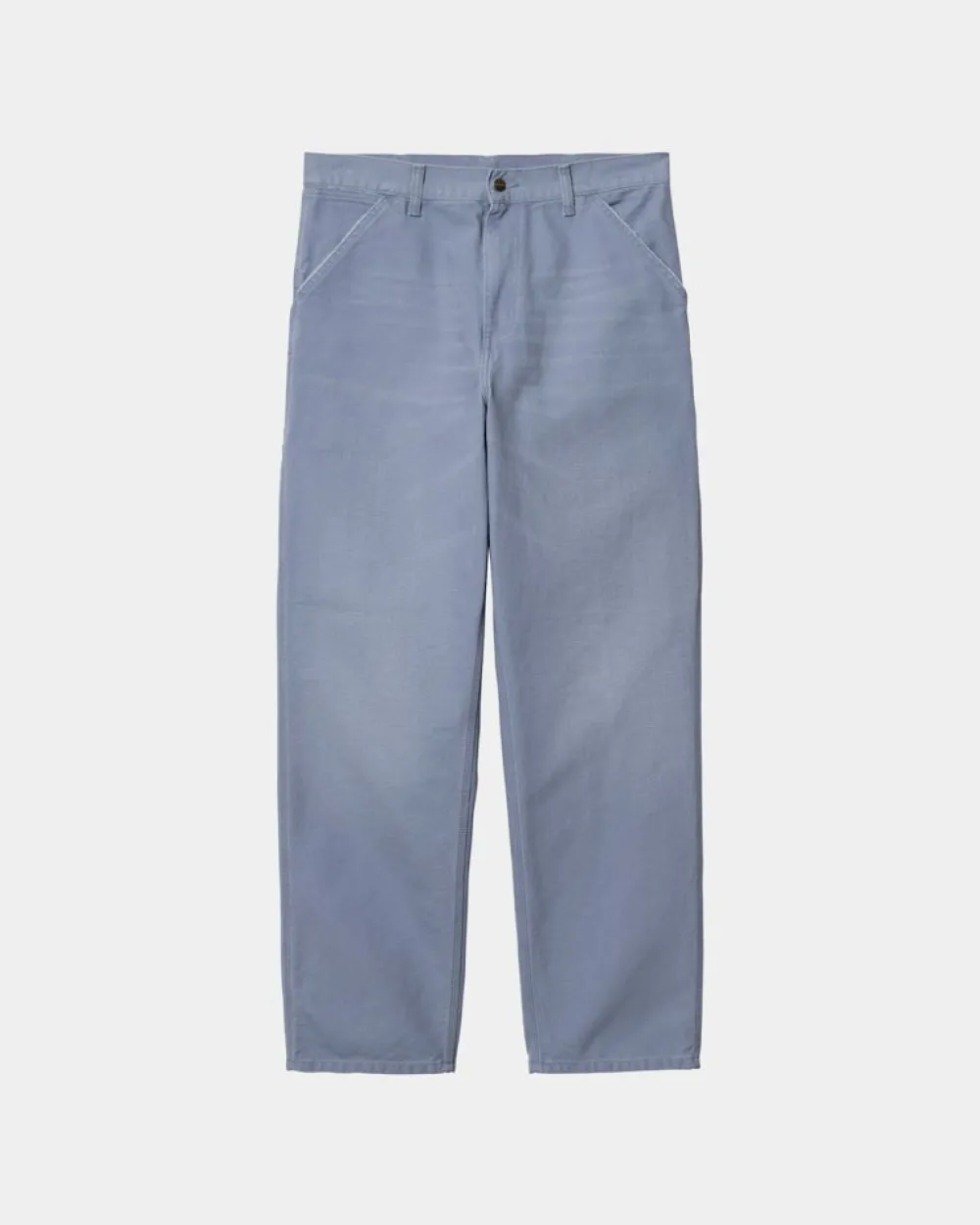 Mænd Carhartt WIP Enkelt Knae Bukser | Bay Blue (Aeldret Laerred)