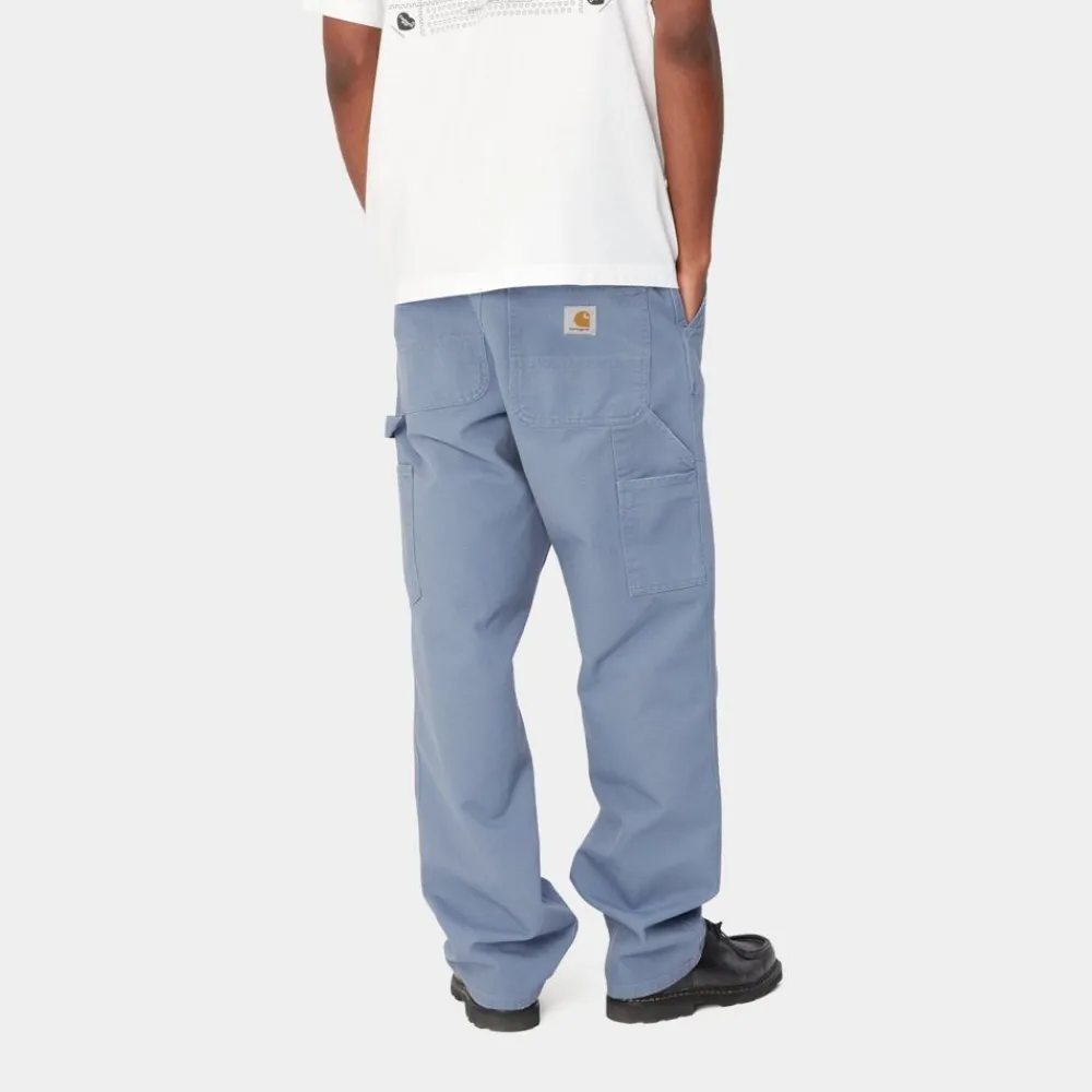 Mænd Carhartt WIP Enkelt Knae Bukser | Bay Blue (Aeldret Laerred)