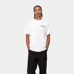Mænd Carhartt WIP Gront Graes T-Shirt | Hvid