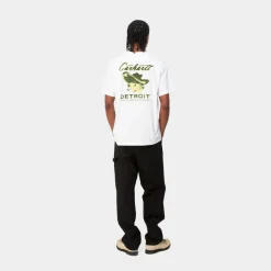 Mænd Carhartt WIP Gront Graes T-Shirt | Hvid