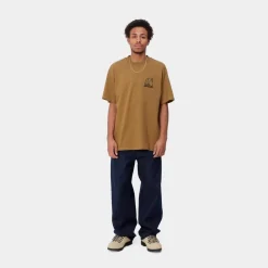 Mænd Carhartt WIP Groundworks T-Shirt | Hamilton Brown