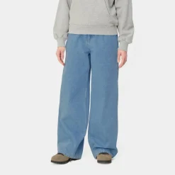 Kvinder Carhartt WIP Jens Pant | Bla (Heavy Stone Vask)