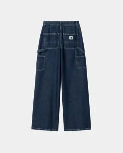 Kvinder Carhartt WIP Jens Pant | Bla (Stenvasket)
