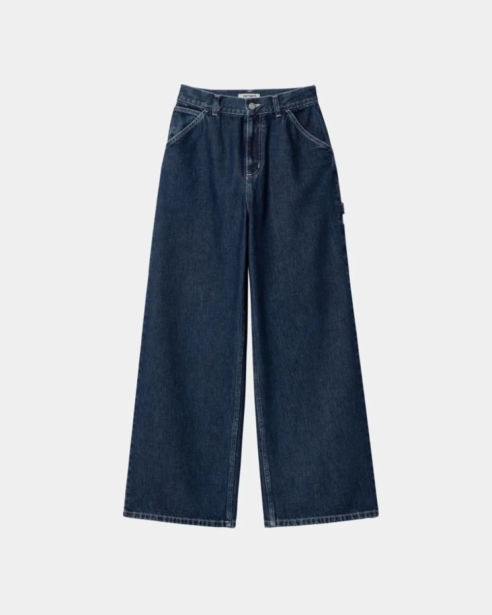 Kvinder Carhartt WIP Jens Pant | Bla (Stenvasket)