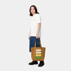 Carhartt WIP Laerred Grafisk Tote |Hamilton Brown Bam Print
