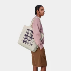 Carhartt WIP Laerred Grafisk Tote Stor | Wax Ink Bleed Print