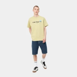 Mænd Carhartt WIP Landon Short | Bla (Stenvasket)