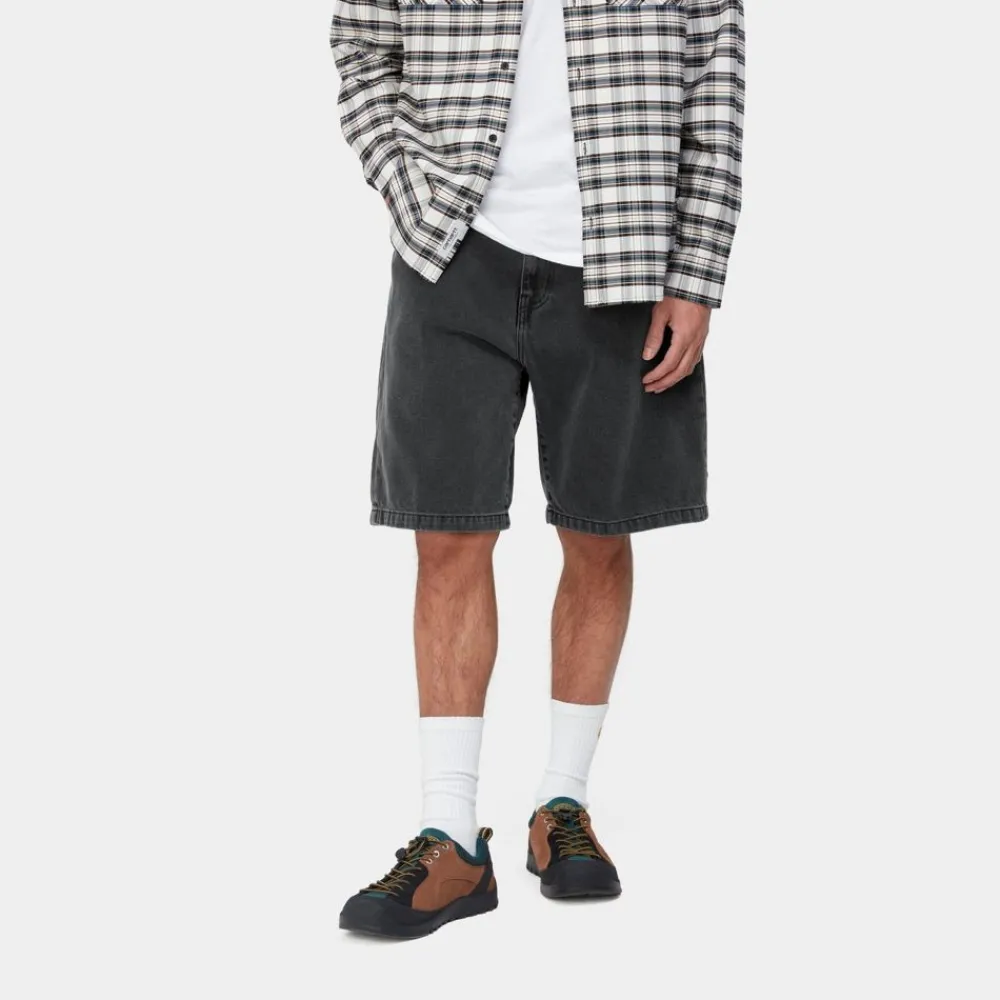 Mænd Carhartt WIP Landon Short | Sort (Heavy Stone Vask)