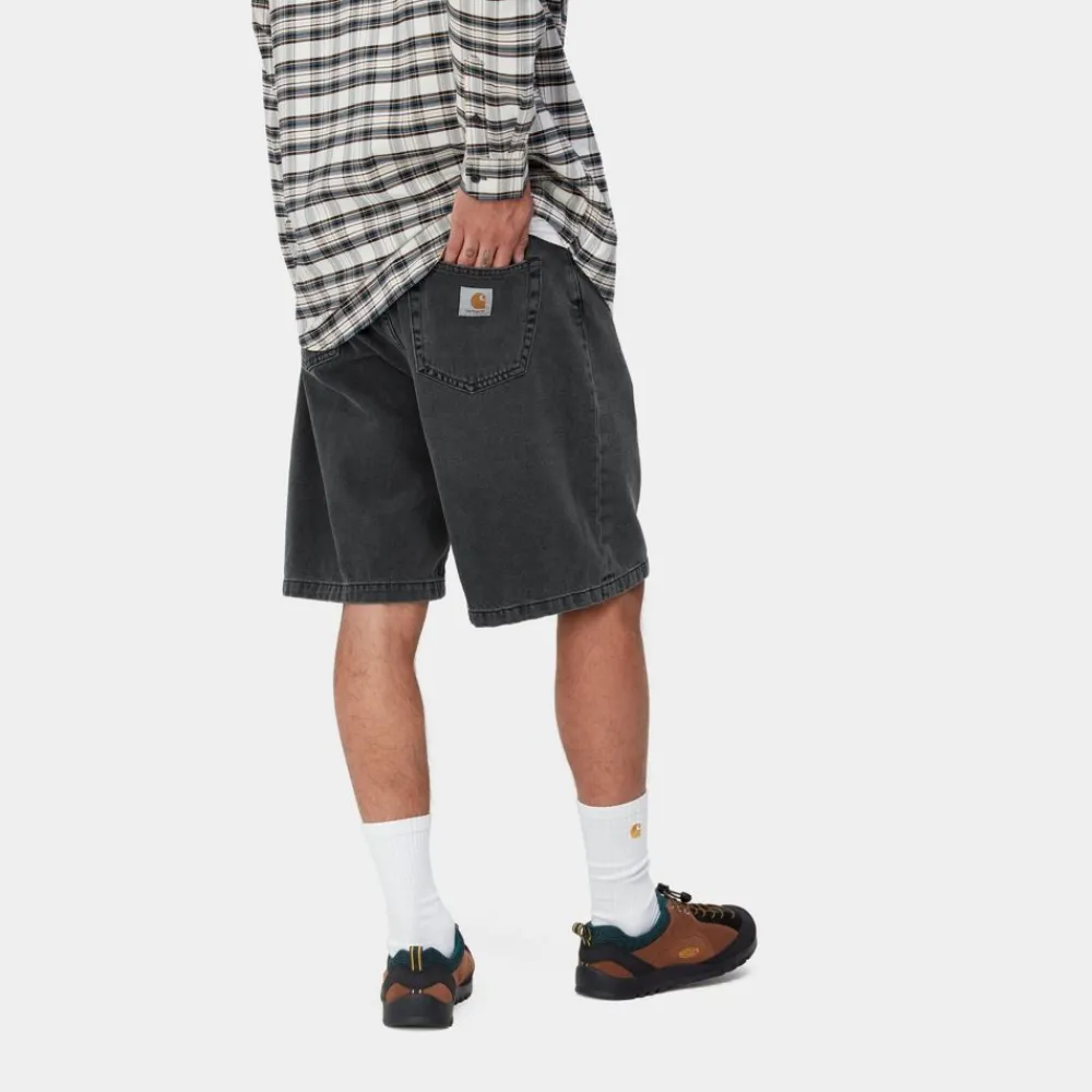 Mænd Carhartt WIP Landon Short | Sort (Heavy Stone Vask)