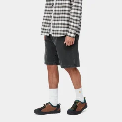 Mænd Carhartt WIP Landon Short | Sort (Heavy Stone Vask)