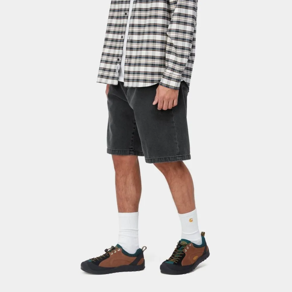 Mænd Carhartt WIP Landon Short | Sort (Heavy Stone Vask)