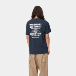 Mænd Carhartt WIP Less Troubles T-Shirt | Bla / Voks
