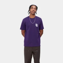 Mænd Carhartt WIP Lille Hellraiser T-Shirt | Tyrian