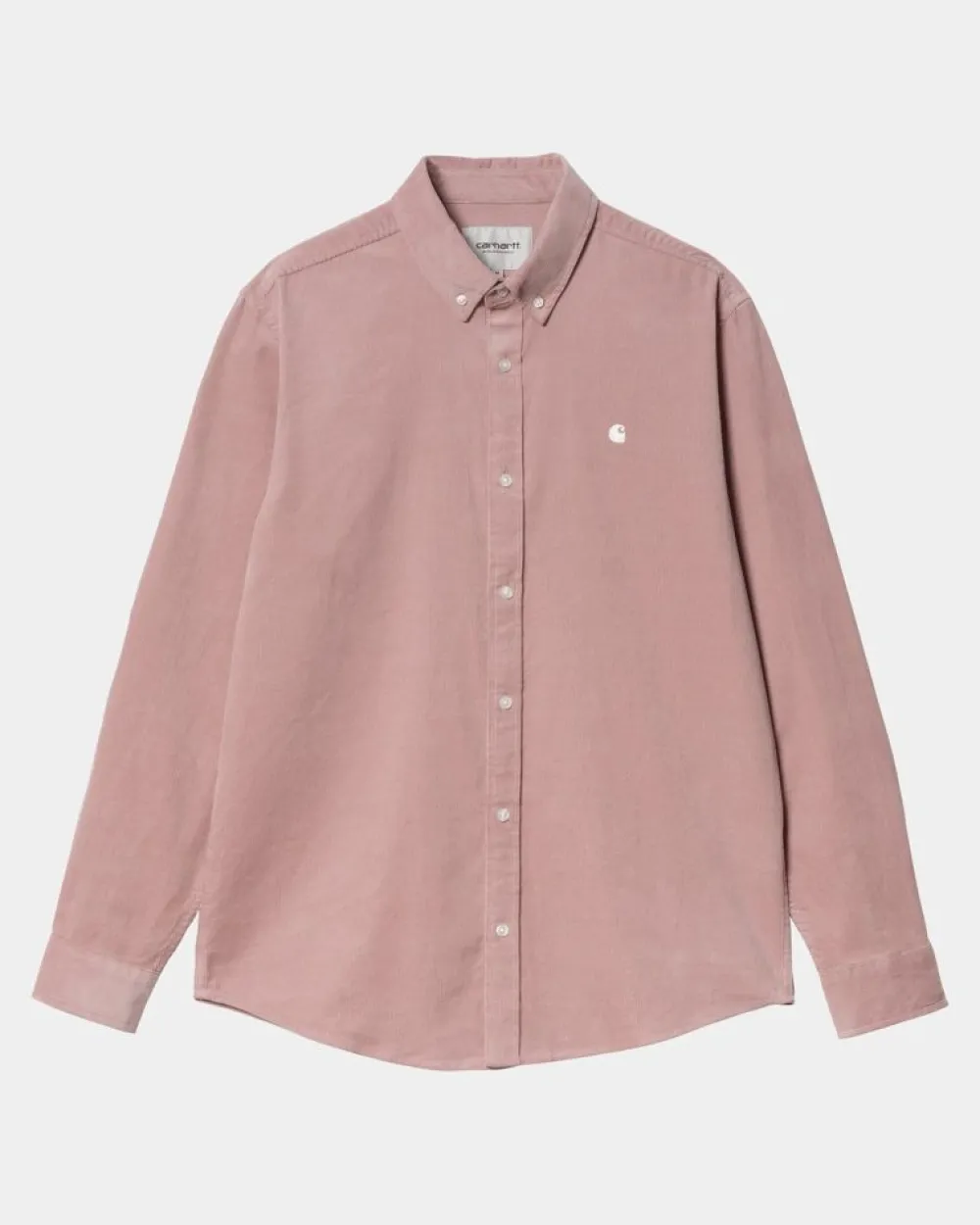 Mænd Carhartt WIP Madison Fine Cord Skjorte | Glassyet Pink / Voks