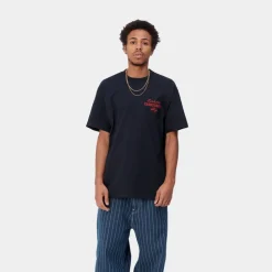 Mænd Carhartt WIP Mekanik T-Shirt | Dark Navy