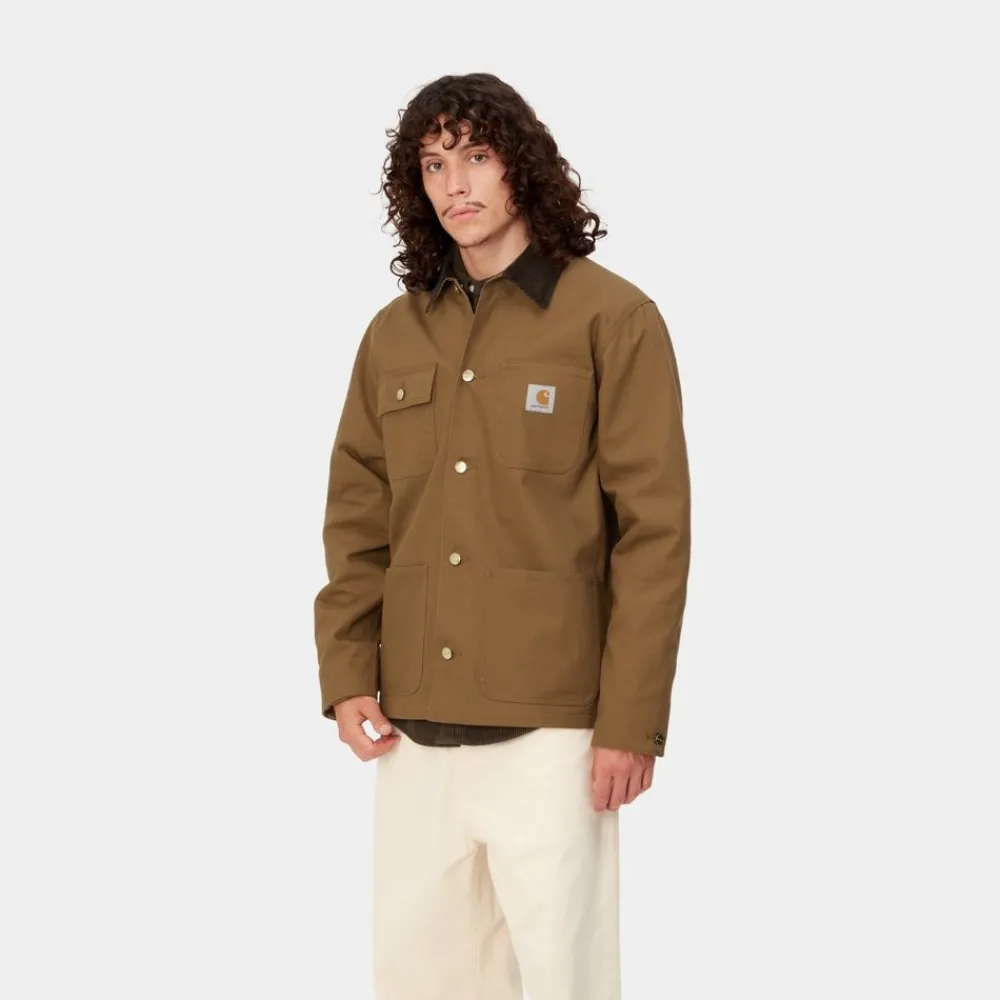 Mænd Carhartt WIP Michigan Chore Coat (Vinter) | Hamilton Brown / Tobak (Stiv)