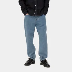 Mænd Carhartt WIP Newel Pant | Bla (Sten Bleget)