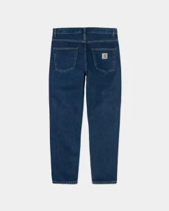 Mænd Carhartt WIP Newel Pant | Bla (Stenvasket)