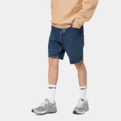 Mænd Carhartt WIP Newel Short | Bla (Stenvasket)