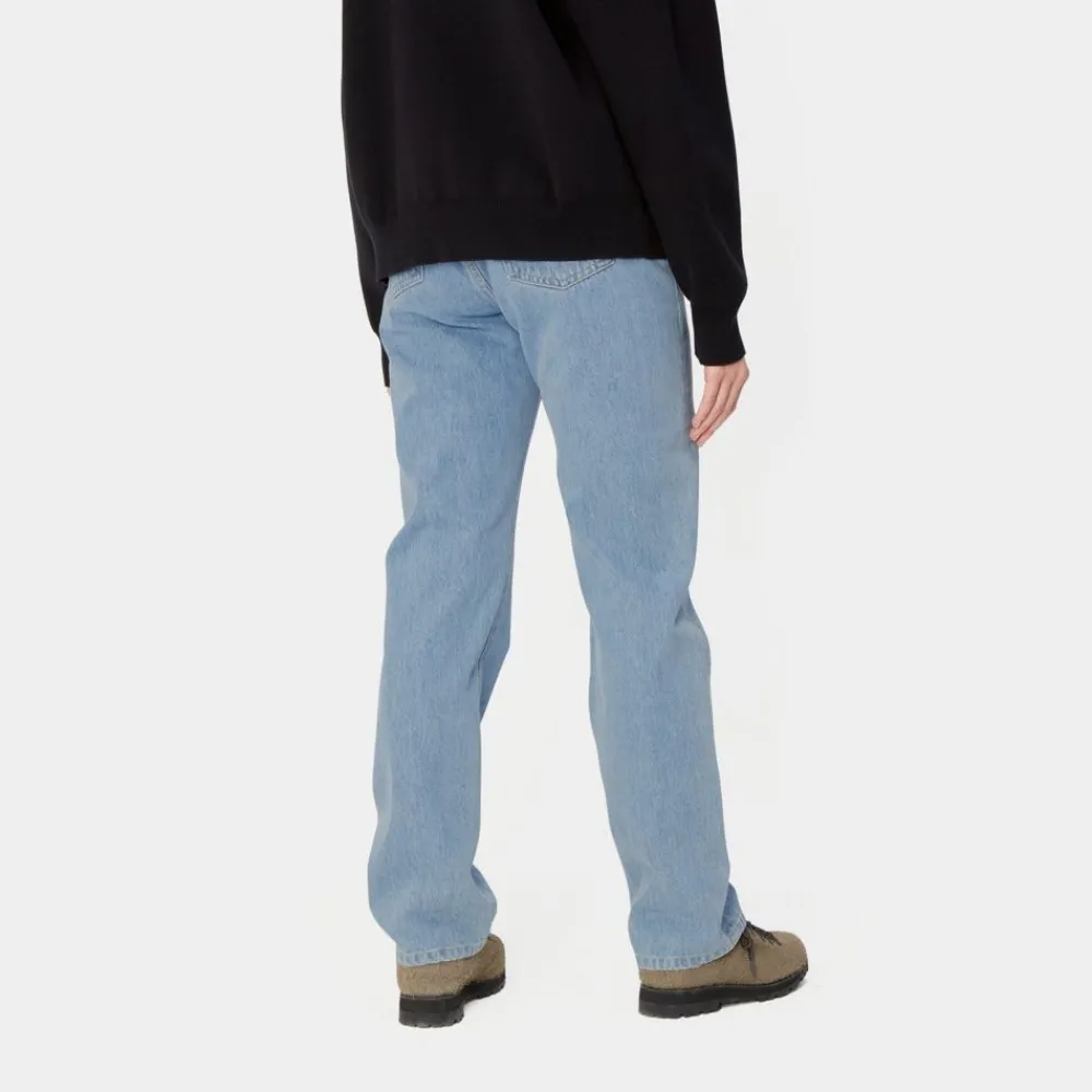 Kvinder Carhartt WIP Noxon Bukser | Bla (Sten Bleget)