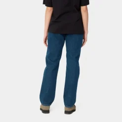 Kvinder Carhartt WIP Noxon Bukser | Bla (Stenvasket)