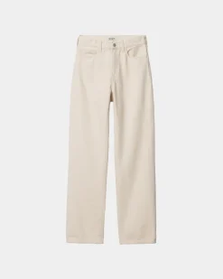 Kvinder Carhartt WIP Noxon Pant - Twill | Naturlig (Stenvasket)
