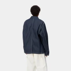 Mænd Carhartt WIP Og Chore Coat (Forar) | Bla (Stiv)