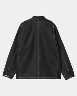 Mænd Carhartt WIP Og Chore Coat (Forar) | Sort (Stiv)