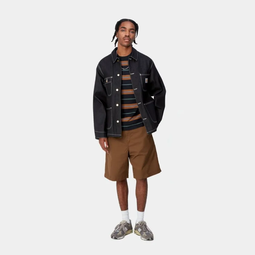 Mænd Carhartt WIP Og Chore Coat (Forar) | Sort (Stiv)